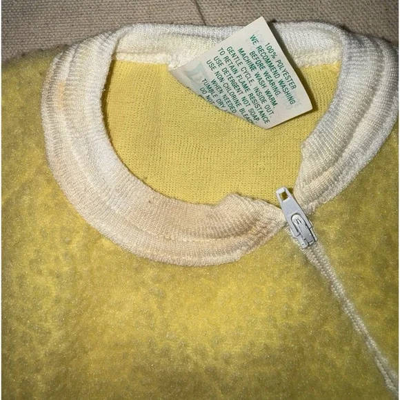 Vintage Dr Denton BabyGro Baby Sherpa Fleece Footed Pajamas 0-6 Mo. Duck Sleeper - Picture 11 of 14